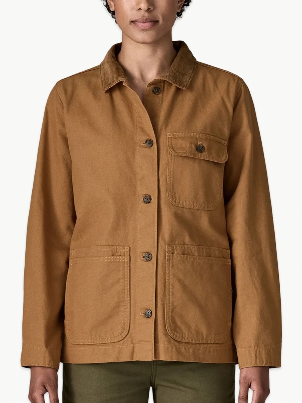 Patagonia Point Reyes Canvas Barn Jacket Chore Coat Size Small in Nest Brown NWT